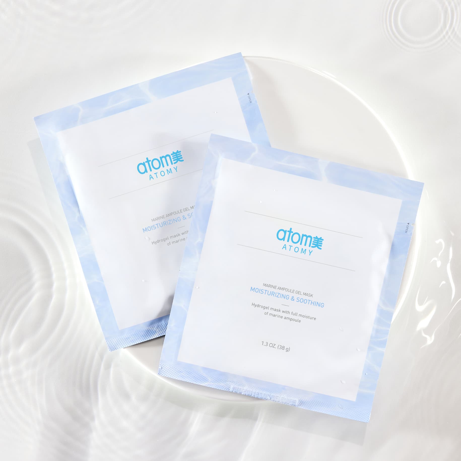 Морская Гидрогелевая маска (Успокаивающая) Атоми