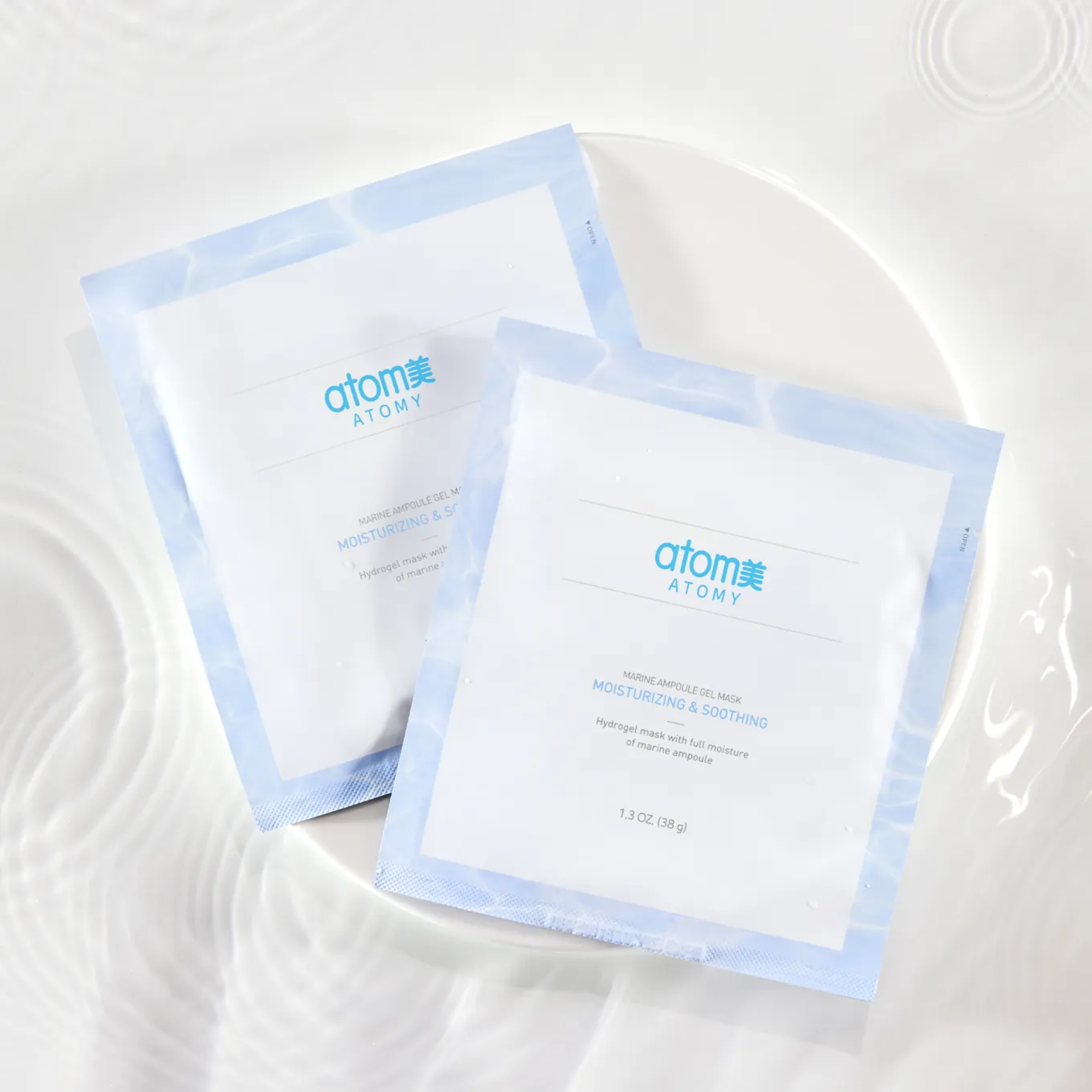 Морская Гидрогелевая маска (Успокаивающая) Атоми